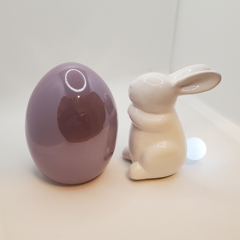 Bunny & Eggs Porcelain Table Decor, 6 Piece Set /Bundle. Super Cute & Si… - Picture 7 of 8